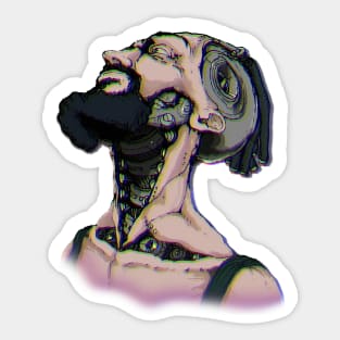 dreamer man cyber robot Sticker